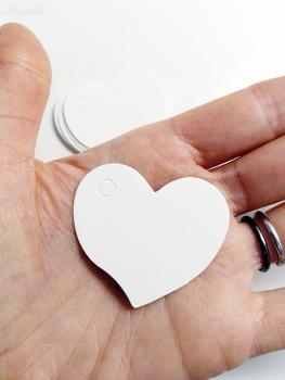 10 Geschenkanhänger Herz